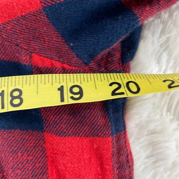 Field and Stream Red Navy Plaid Button Down Shirt - Picture 5 of 6